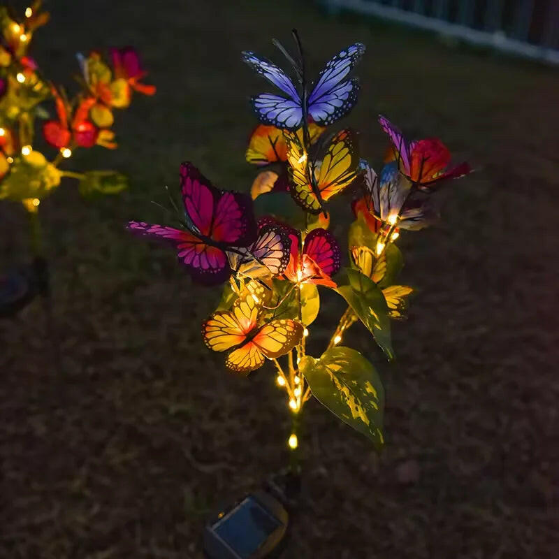Solar Garden Butterfly Lights - Waterproof Garden Lamp.