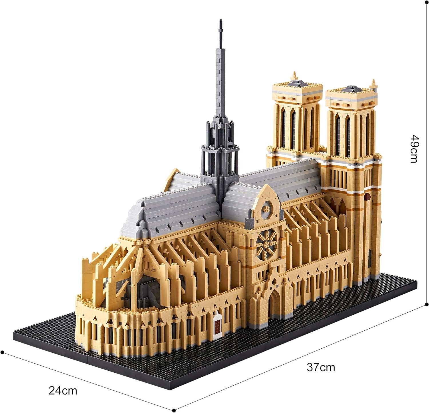 Notre Dame Cathedral  - Architecture Model Kits(7,380 Pieces)