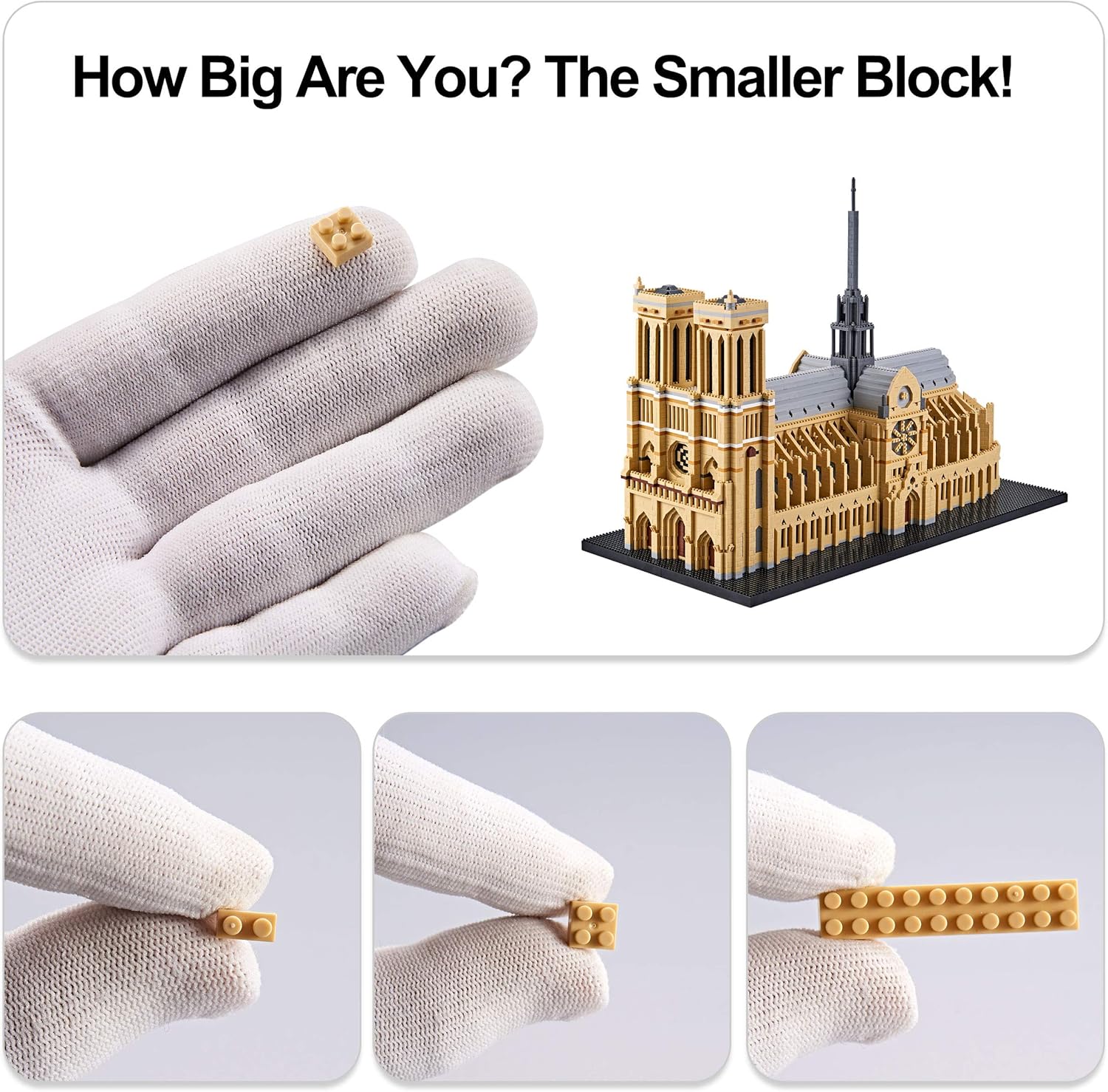 Notre Dame Cathedral  - Architecture Model Kits(7,380 Pieces)
