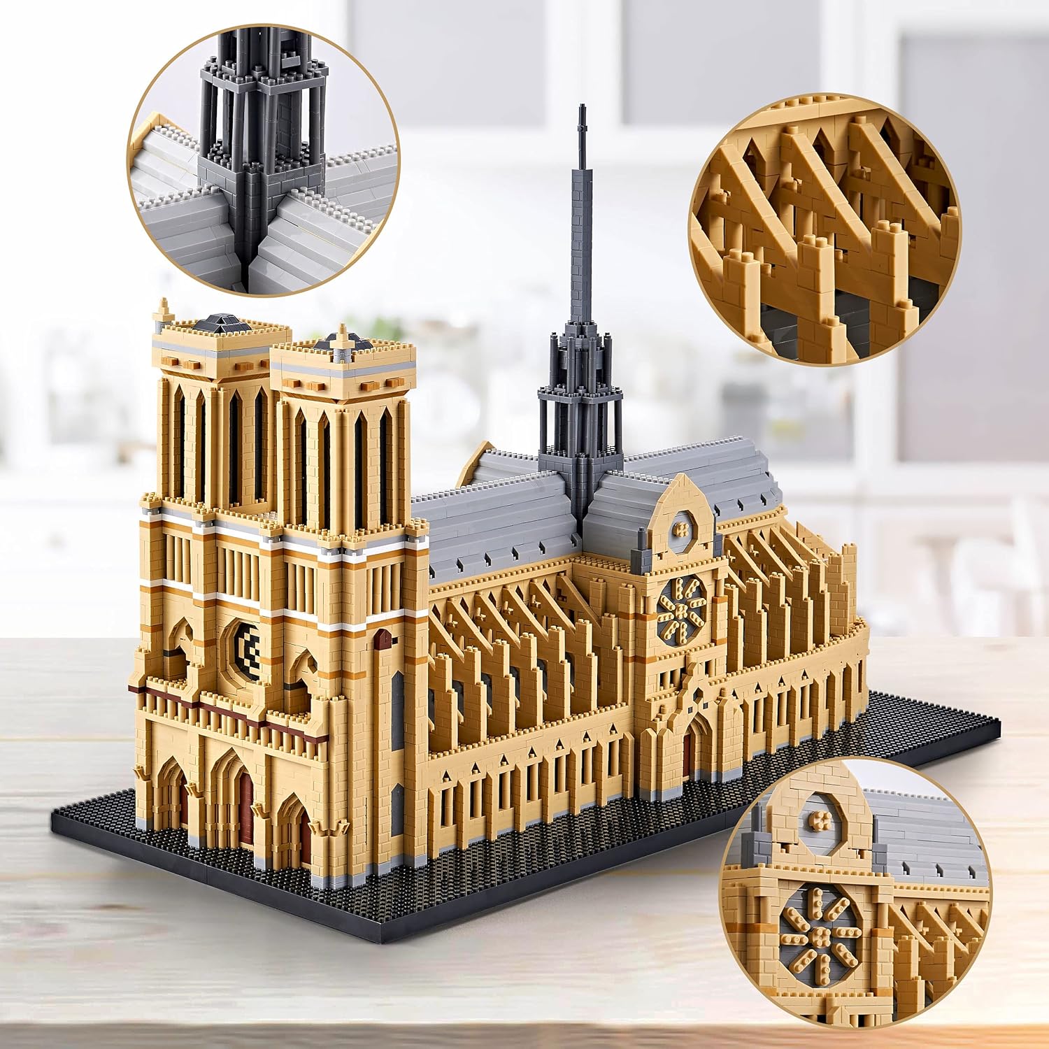 Notre Dame Cathedral  - Architecture Model Kits(7,380 Pieces)