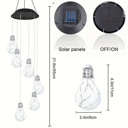 Solar Wind Chime Lamp – Seven-Color Magic for Indoors & Out!.