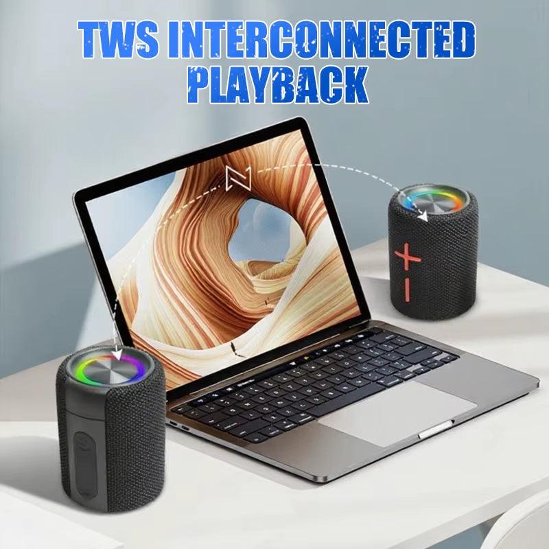2-in-1 Magnetic Dual Bluetooth Speaker – 20W Waterproof TWS Stereo.