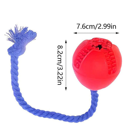 Interactive Dog Toys Crate Training For Puppies Puzzle Dispenser With Rope Reduce Stress Anxiety Dog Food Dispenser Toys Durable Dog For Aggressive Chewers