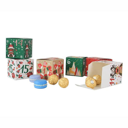 24‑Day Kraft Advent Calendar Boxes – DIY Countdown Gift Set.