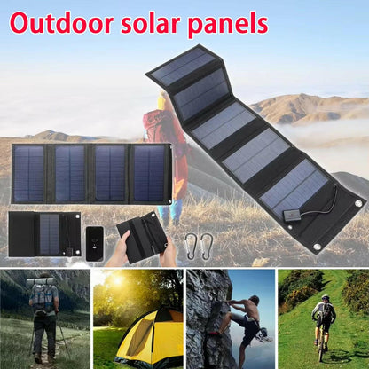 70W Foldable Solar Panel Device Charger – Portable, Waterproof & Built for the Outdoors!.