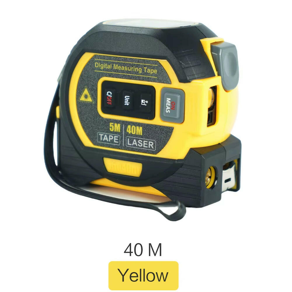 2-In-1 Laser Tape Measure - Precision Tools for W00dwork, Construction and Home DIY..