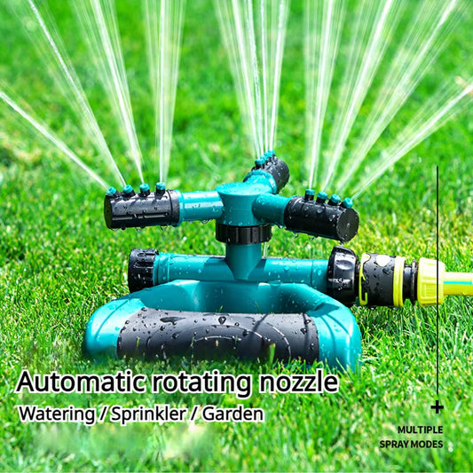 360° rotating automatic sprinkler with adjustable nozzle & efficient water distribution. Perfect for gardens, lawns & vegetable irrigation! Durable & eco-friendly.
