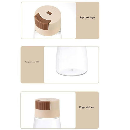 Dustproof 0.5G Press Type Seasoning Container - The Ultimate Salt Dispenser for a Tidy Kitchen!.