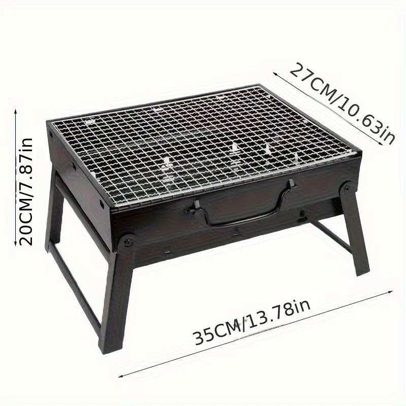 Portable BBQ - Stainless Steel Charcoal Grill.