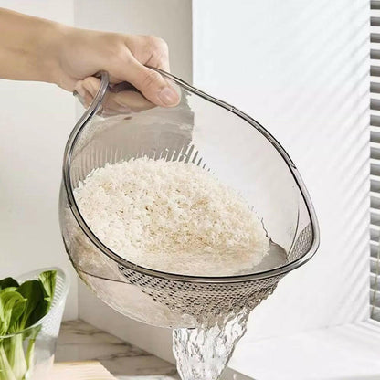 Transform Your Cooking Experience with Our Versatile Rice Washing Bowl - Durable Plastic Colander for Easy Food Prep!.
