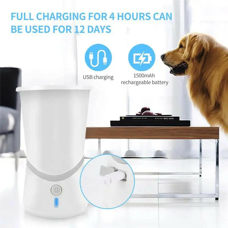 Revolutionary Automatic Dog Paw Cleaner – Portable Silicone Foot Washer for Small & Medium Dogs.