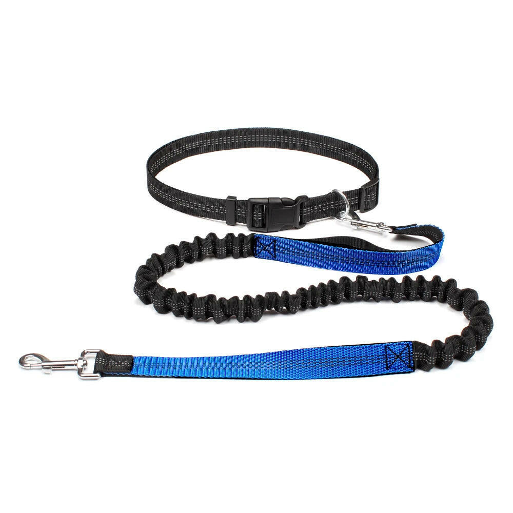 Premium Hands-Free Dog Leash with Adjustable Waist Belt and Chest Strap for Comfortable Walking, Running, and Jogging Adventures.