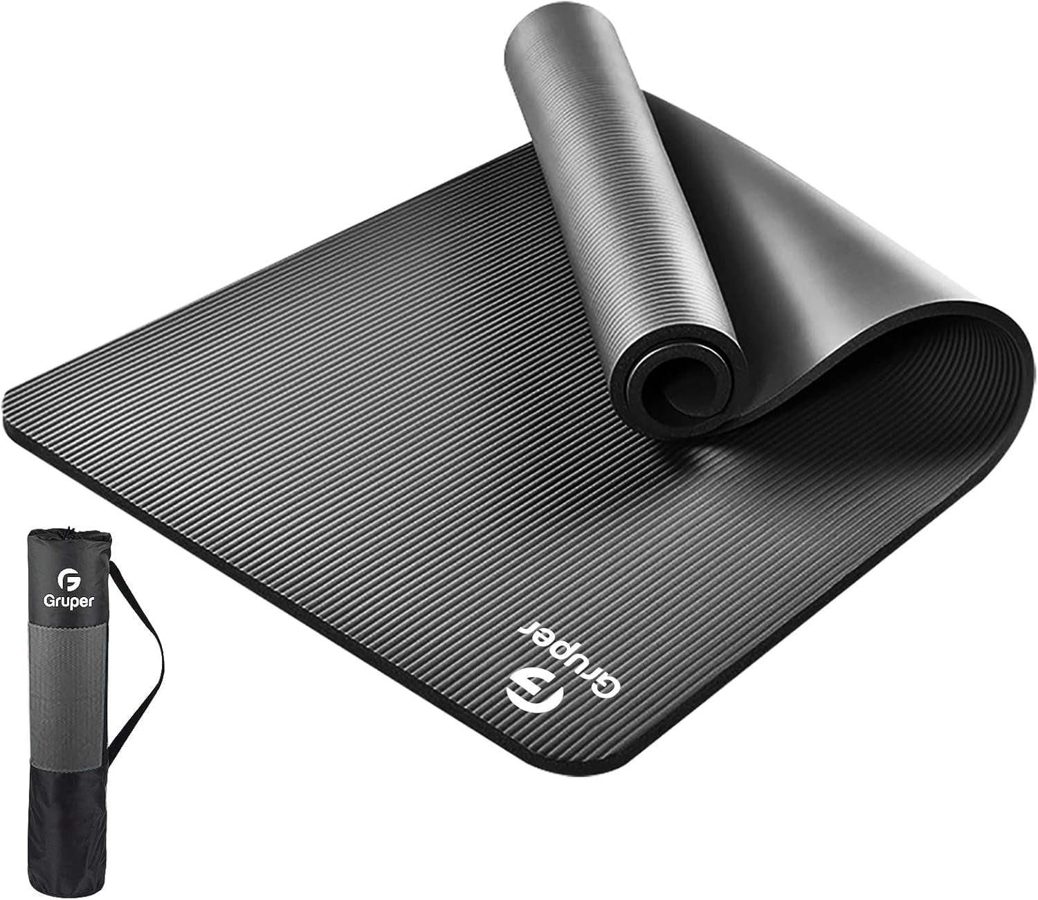 Extra Thick Yoga Mat – Non-Slip Exercise Mat with Strap & Bag.