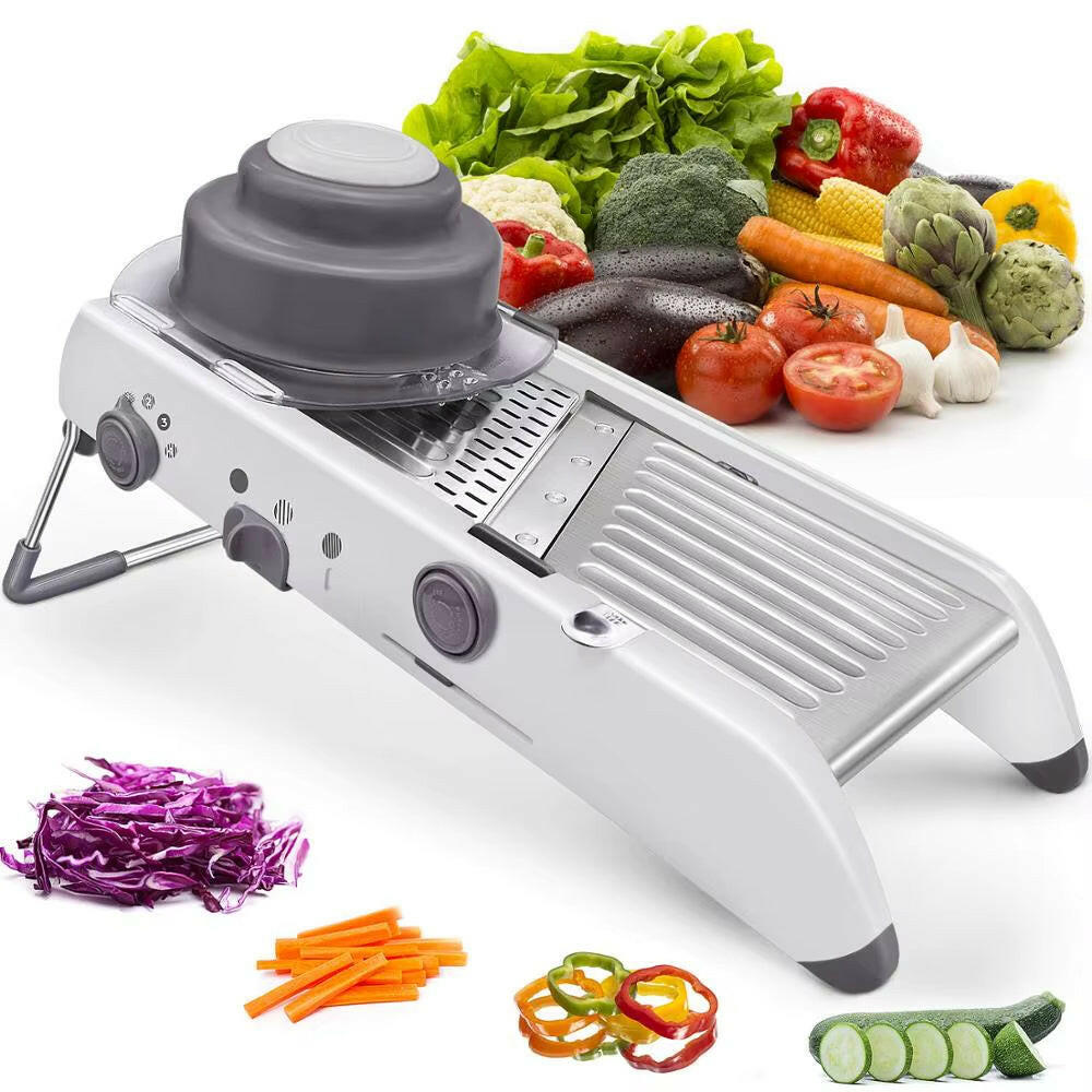 18-in-1 Adjustable Mandoline Vegetable Slicer – Precision Cutting for Every Kitchen.