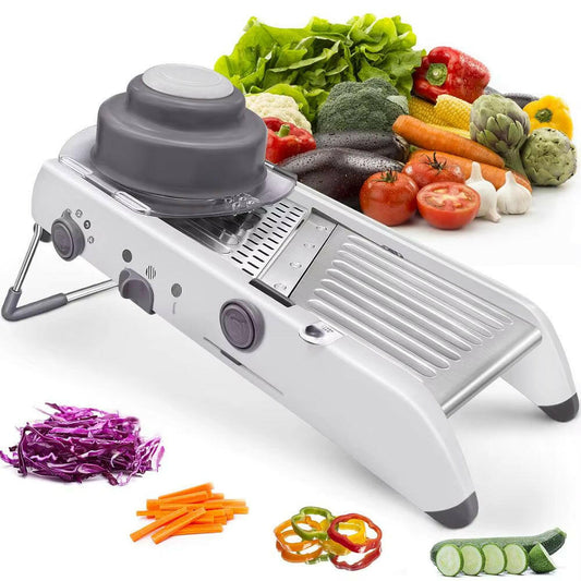 18-in-1 Adjustable Mandoline Vegetable Slicer – Precision Cutting for Every Kitchen.