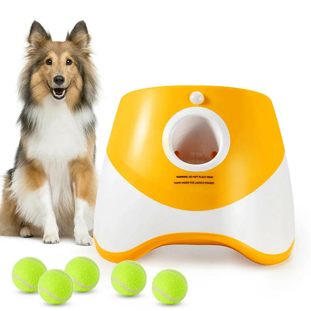 Automatic Dog Ball Launcher – Endless Fetch Fun with 3 Distance Settings for Happy, Active Dogs