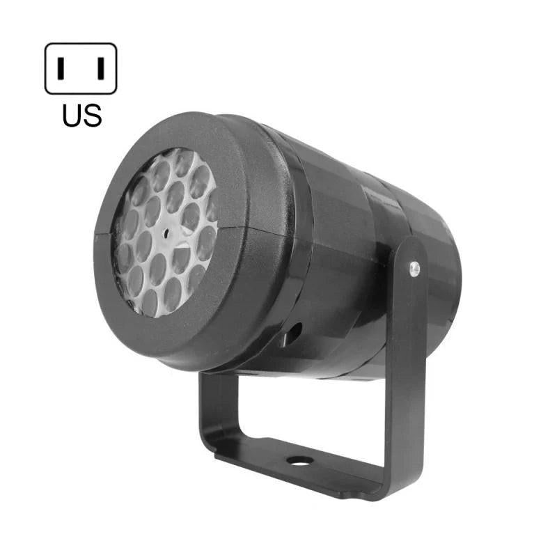 Rotating LED Snowflake Projector – 16 Festive Patterns for Indoor & Outdoor Use.