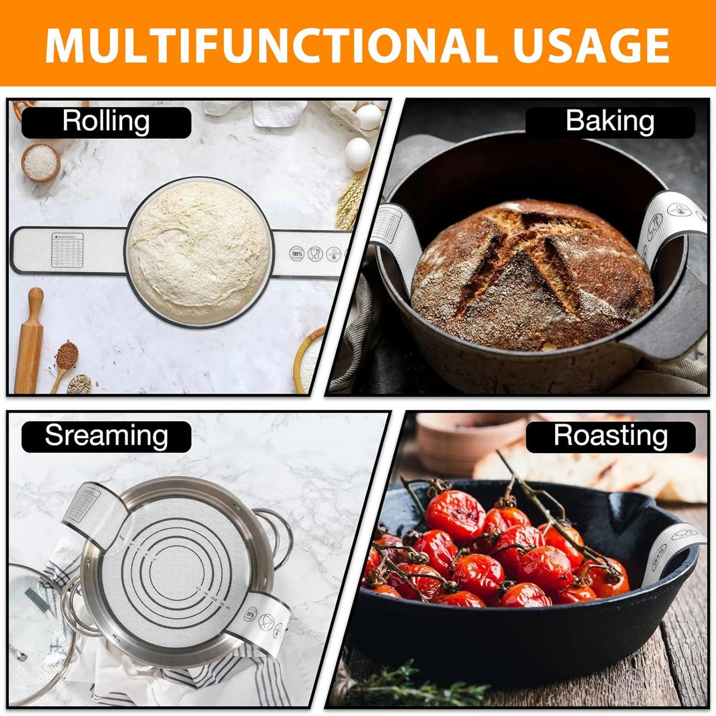 Silicone Bread Sling – Perfect for Dutch Oven Baking.