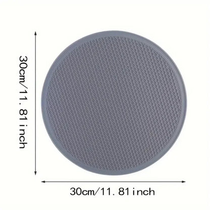 Heat‑resistant silicone mat – round kitchen trivet