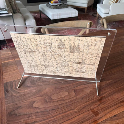 Double‑Sided Acrylic Puzzle Frame – 360 × 250mm.