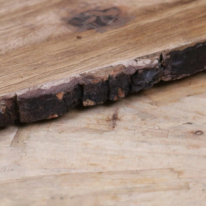 Bhimra Wooden Long Serving Board 101cm Bark Edge