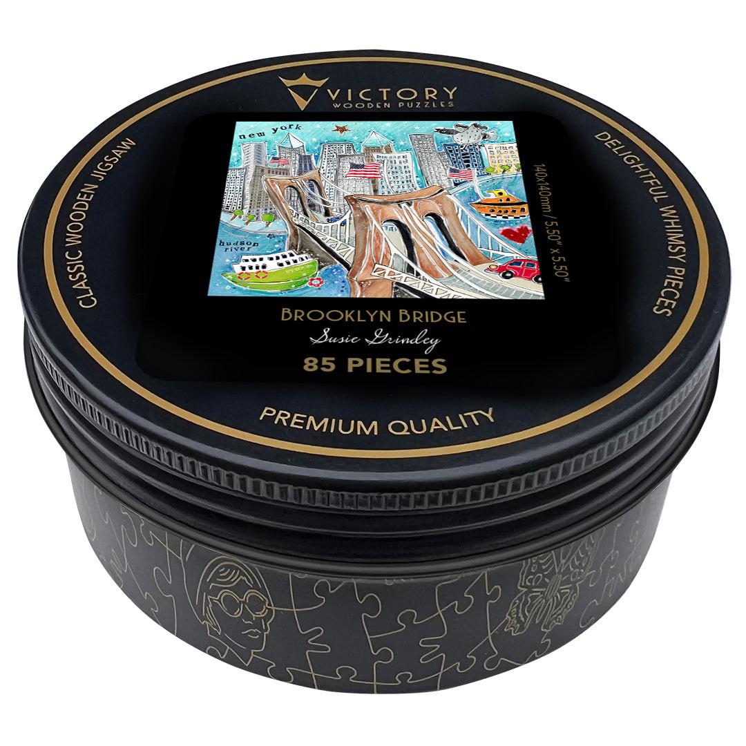 Brooklyn Bridge – Travel Mini Wooden Jigsaw Puzzle.