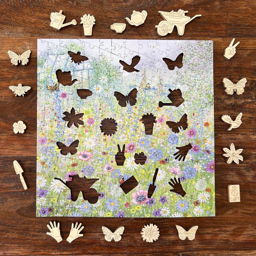 Butterfly Garden – Wooden Jigsaw Puzzle.