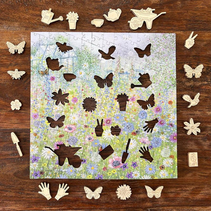 Butterfly Garden – Wooden Jigsaw Puzzle.