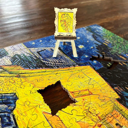 Café Terrace at Night, Premium Wooden Puzzle, 250 Pieces.