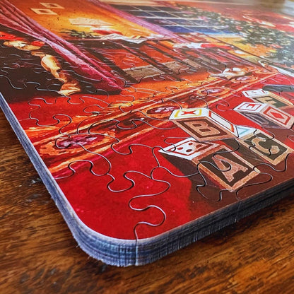 A Christmas Eve Visitor – Artisan™ Wooden Puzzle by George Hinke & Mark Cappitella (467 Pieces).