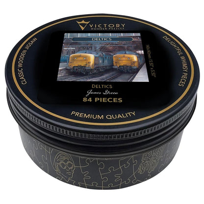 Deltics – Travel Mini Wooden Jigsaw Puzzle, 84 Pieces.