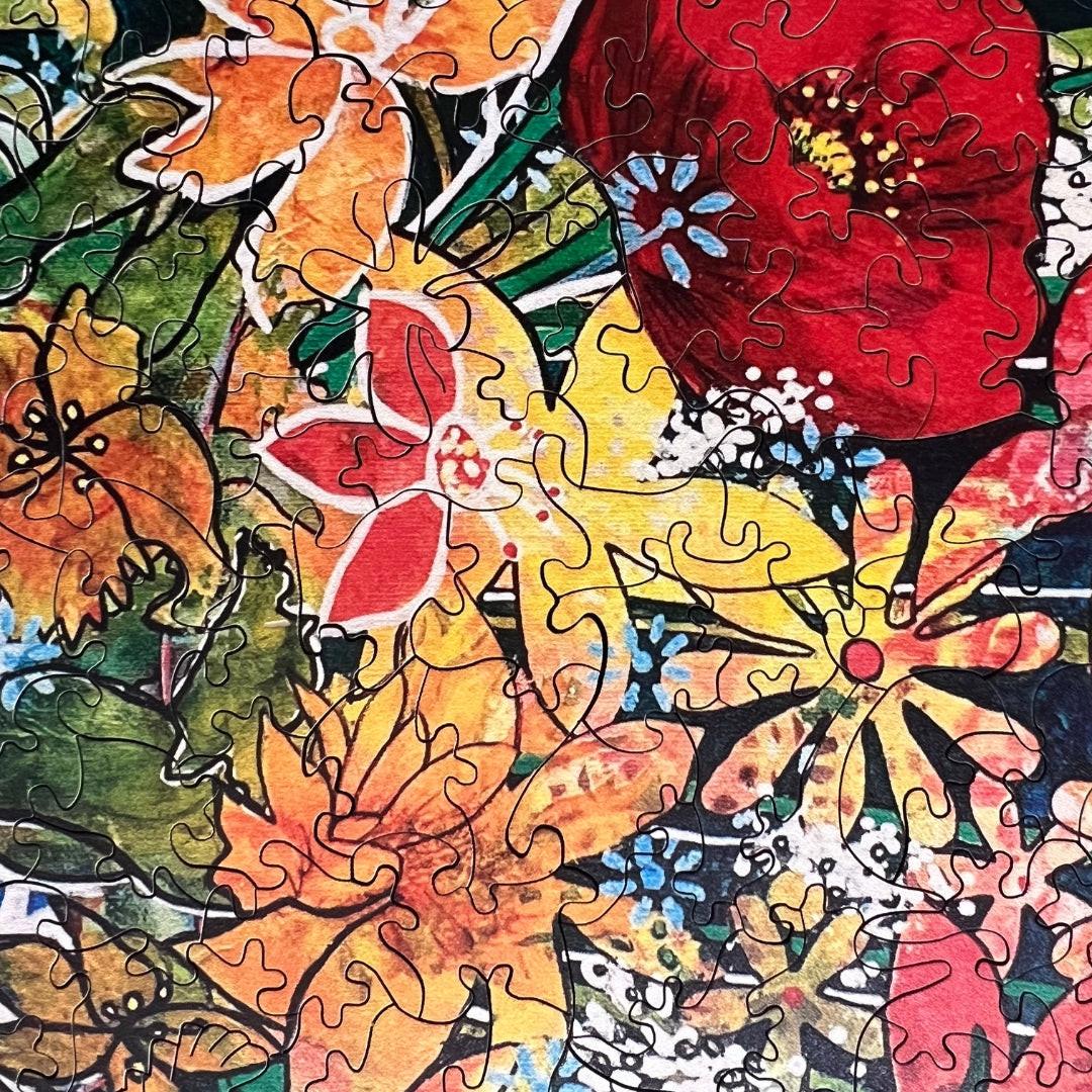 Eyes Full of Stars – Artisan™ Wooden Puzzle by Marie‑Claude Fournier & Mark Cappitella (578 Pieces).