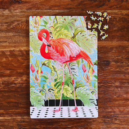 Lost Flamingo – Artisan™ Wooden Puzzle by Fiona Smith & Mark Cappitella (477 Pieces).