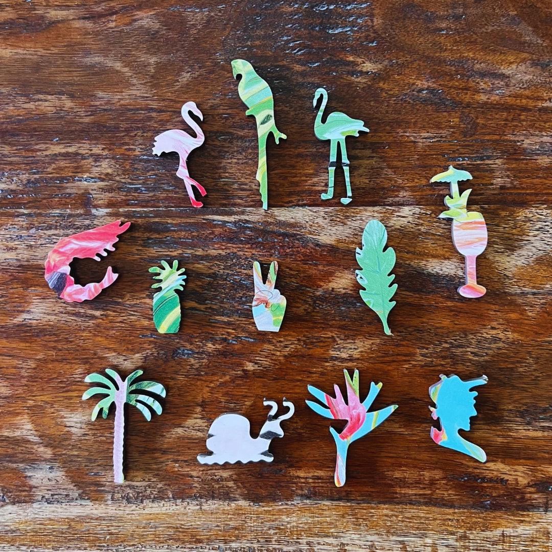 Lost Flamingo – Artisan™ Wooden Puzzle by Fiona Smith & Mark Cappitella (477 Pieces).