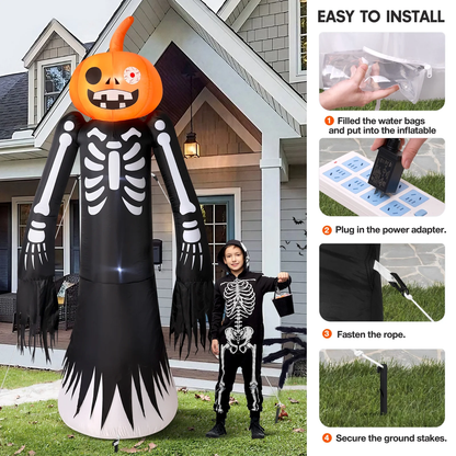 Giant 9FT Halloween Inflatable Decorations for Spooktacular Outdoor Yard Fun!
