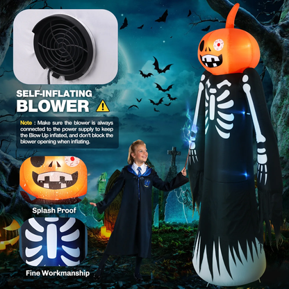 Giant 9FT Halloween Inflatable Decorations for Spooktacular Outdoor Yard Fun!