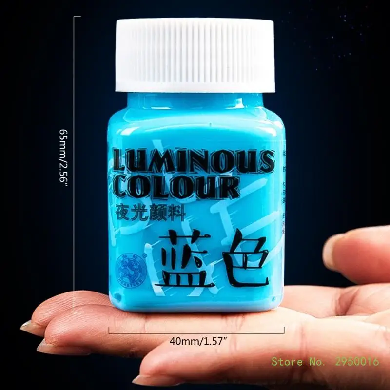 Glow-in-the-Dark Acrylic Paint – UV & Black Light Reactive Fluorescent Pigment for Halloween & Craft Projects (8 Colors)