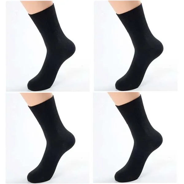 4 Pairs ​​​​​​​🧦 Soft, Non-Binding Comfort – Diabetic Bamboo Cotton Socks!