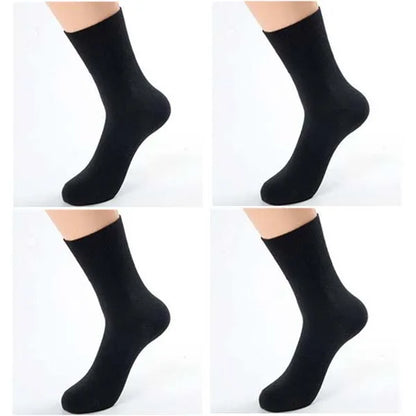 4 Pairs ​​​​​​​🧦 Soft, Non-Binding Comfort – Diabetic Bamboo Cotton Socks!
