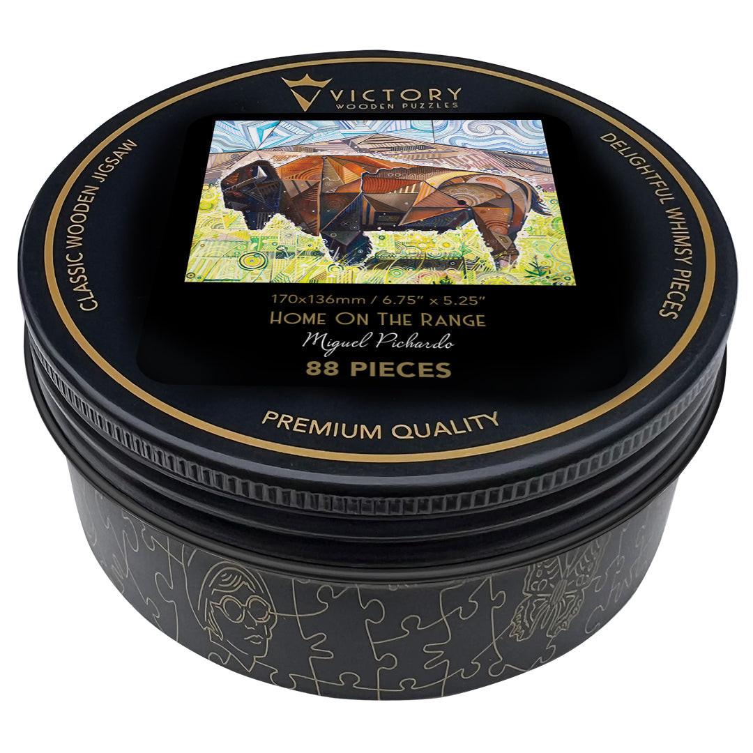 Home On The Range – Travel Mini Wooden Jigsaw Puzzle, 88 Pieces.