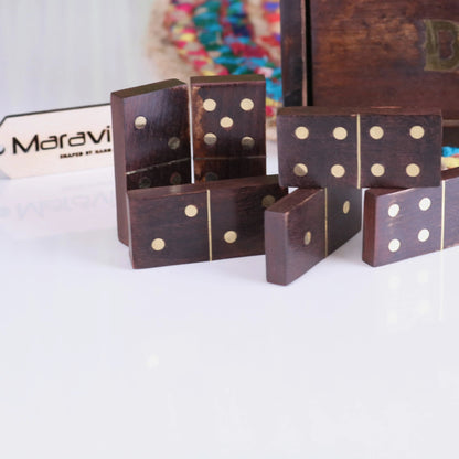 Paka Wooden Domino Set with Box
