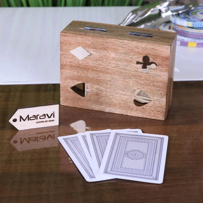 Mahe Wooden Playing Card Box