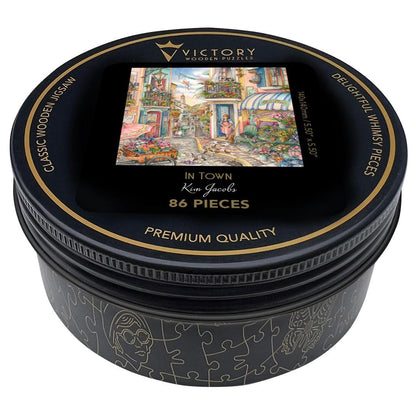 In Town – Travel Mini Wooden Jigsaw Puzzle.