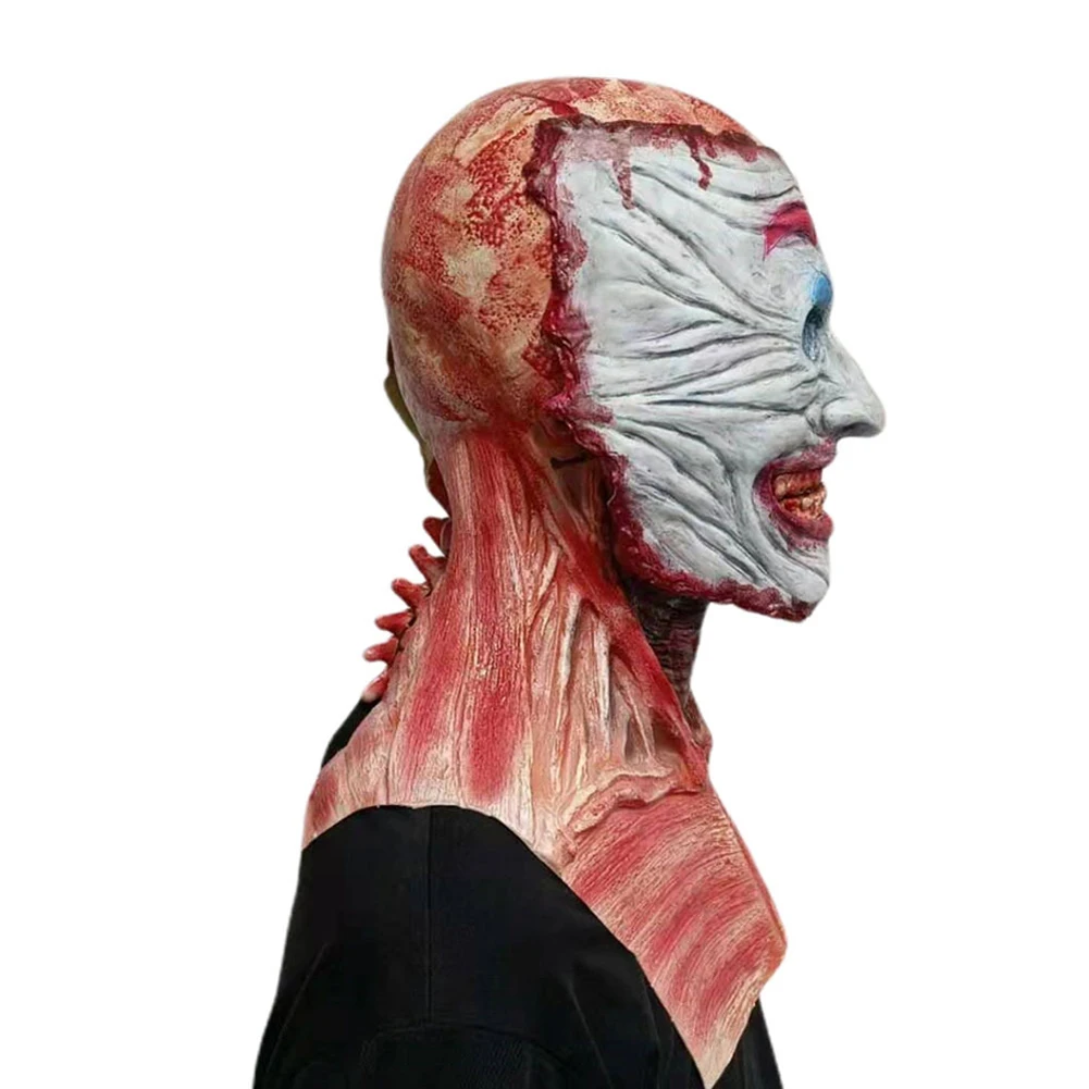 Joker Double Peelable Halloween Mask – Magnetic Full Head Latex Horror Prop for Cosplay & Party
