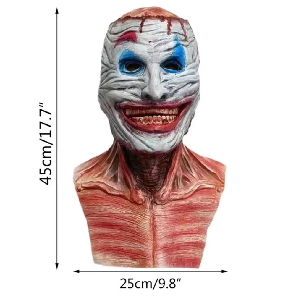 Joker Double Peelable Halloween Mask – Magnetic Full Head Latex Horror Prop for Cosplay & Party
