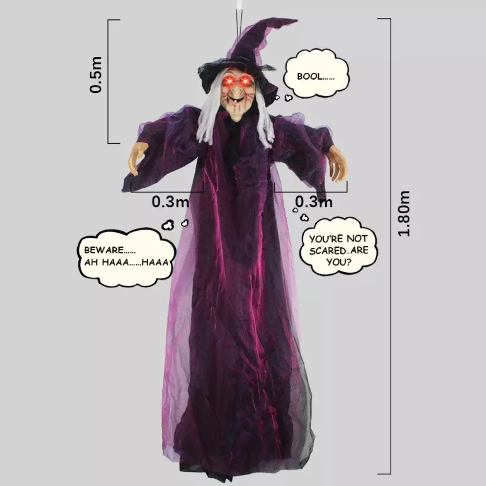 Spooky Halloween witch dressed in classic black attire casting a spell during a moonlit night