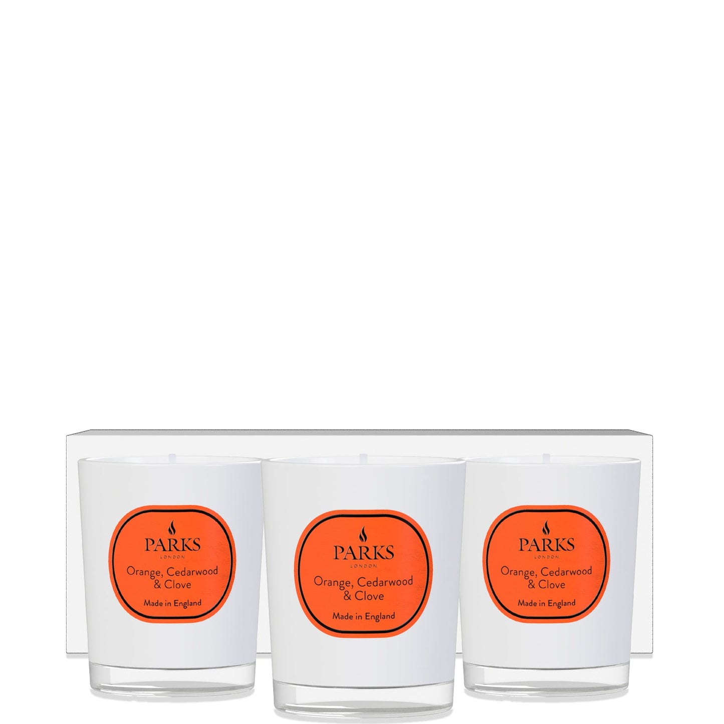 3 X 8.5CL ORANGE, CEDARWOOD & CLOVE GIFT SET.