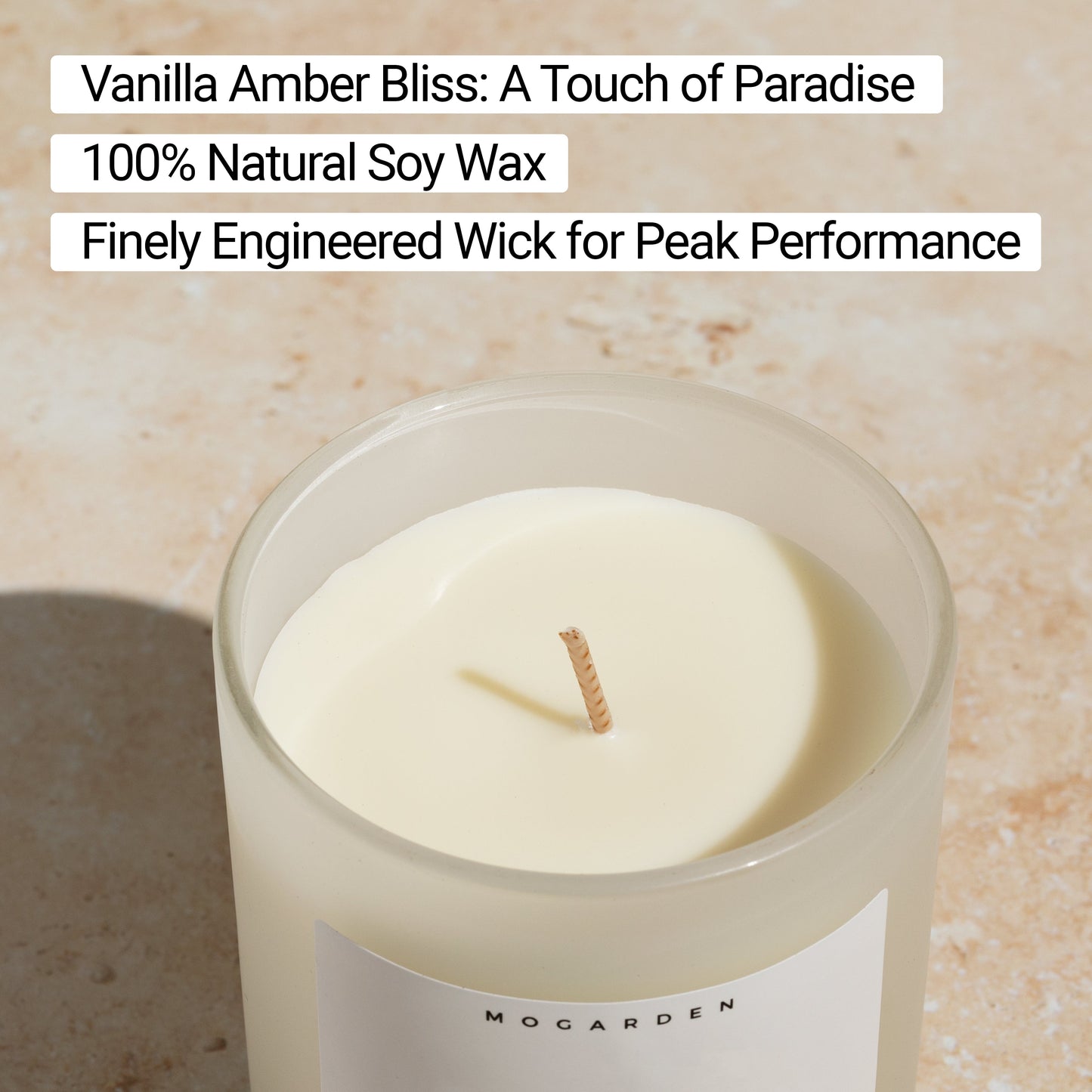 Anniversary Candle, Wedding Anniversary Gifts, Luxury Vanilla Scented Candle Natural Soy 220g