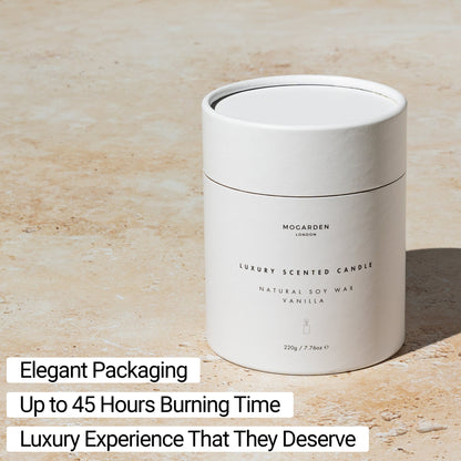 Luxury Birthday Scented Candle, Vanilla Soy Candle 220gr