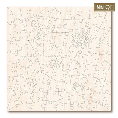 Jug of Wildflowers – Travel Mini Wooden Jigsaw Puzzle.